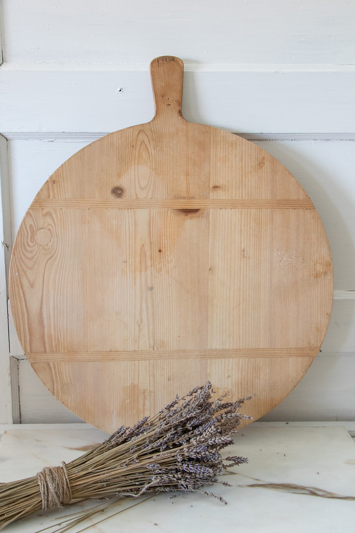 Vintage French Round Breadboard