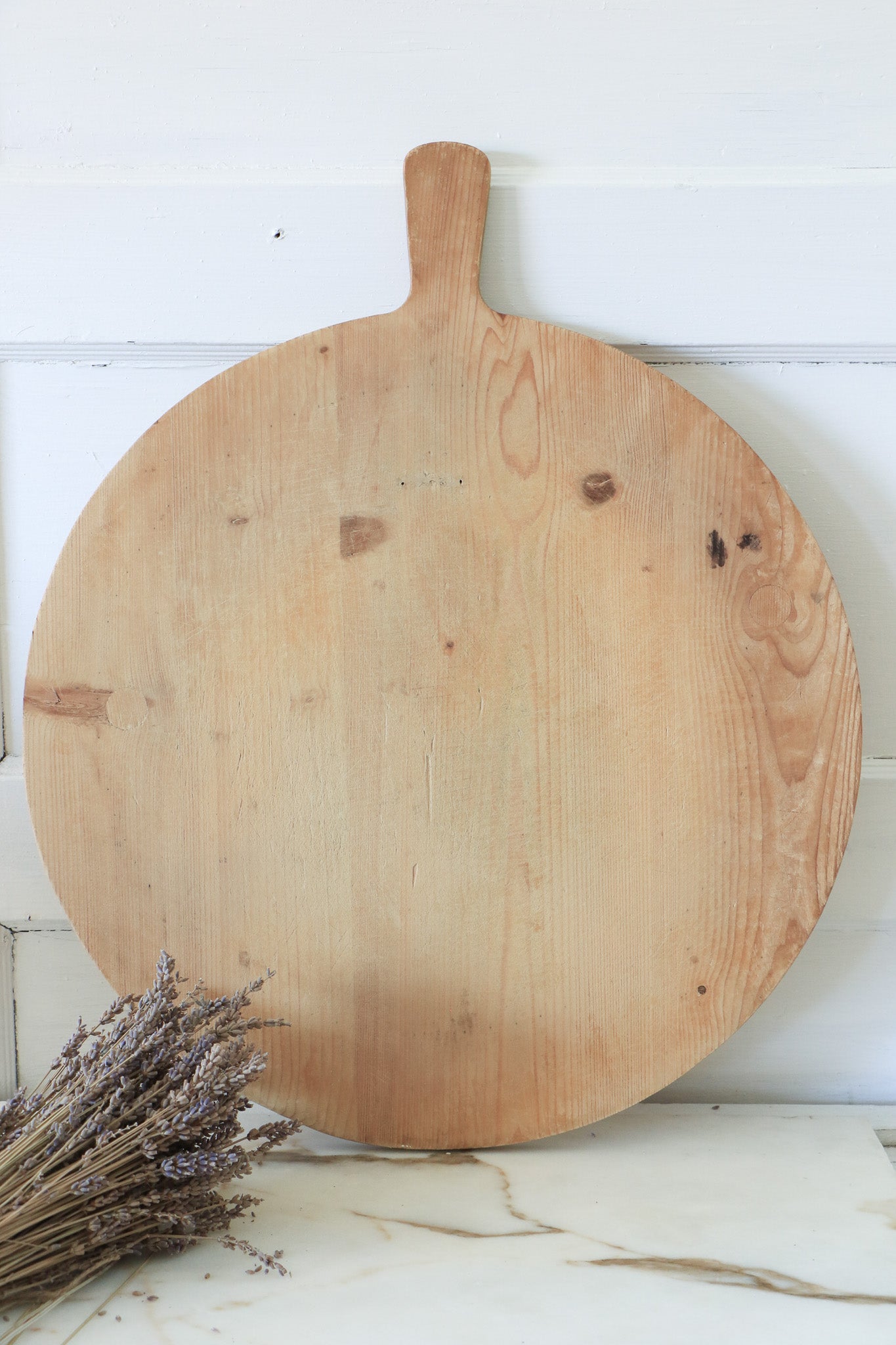 Vintage French Round Breadboard