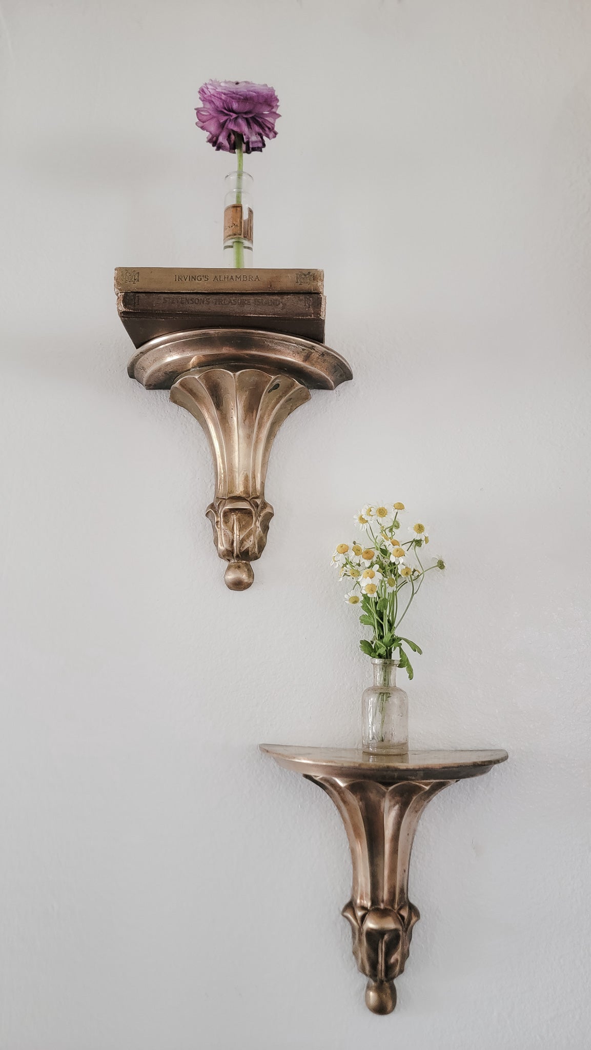 Vintage Brass Wall Sconces