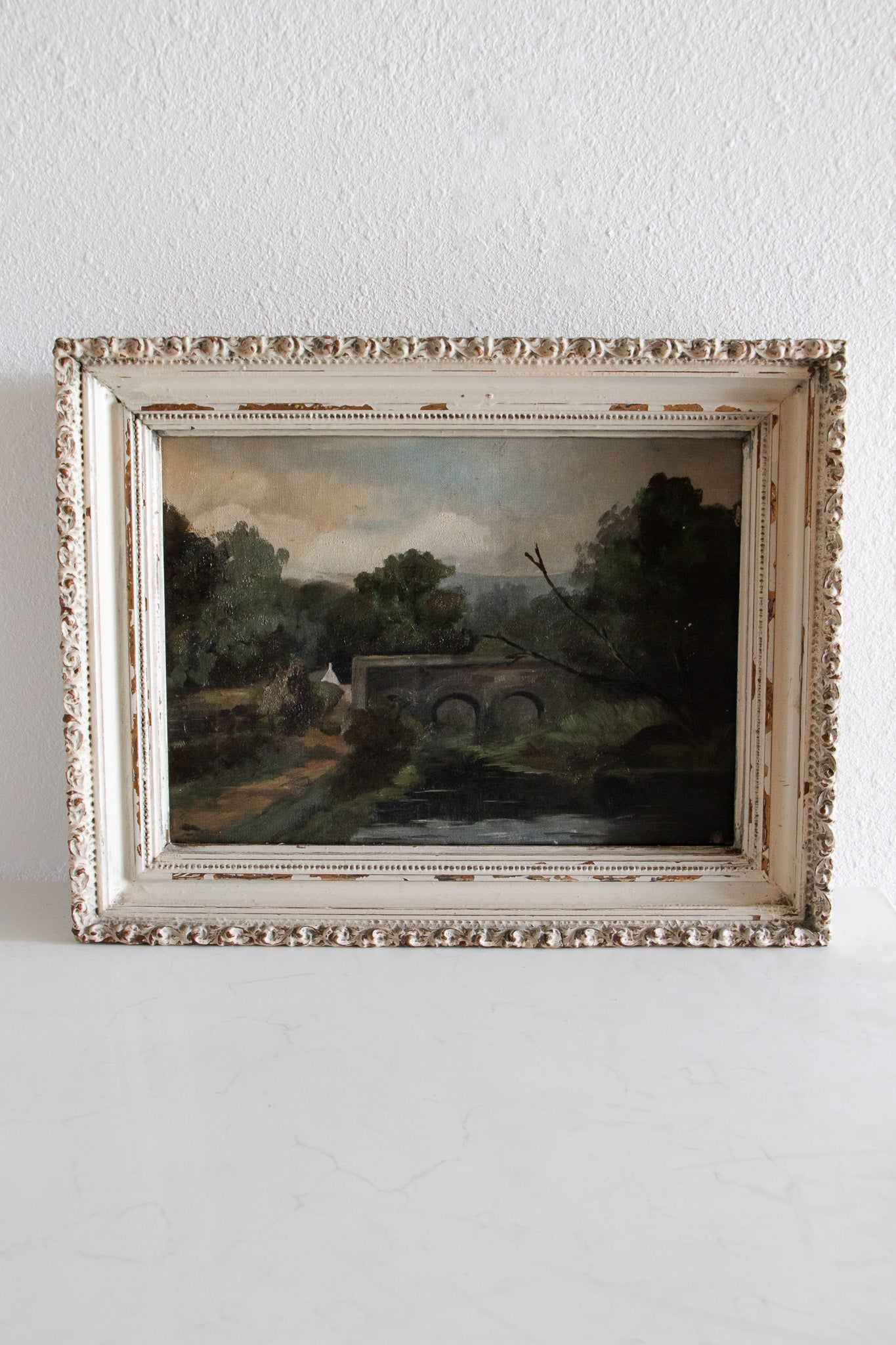 Antique Framed Landscape Painting