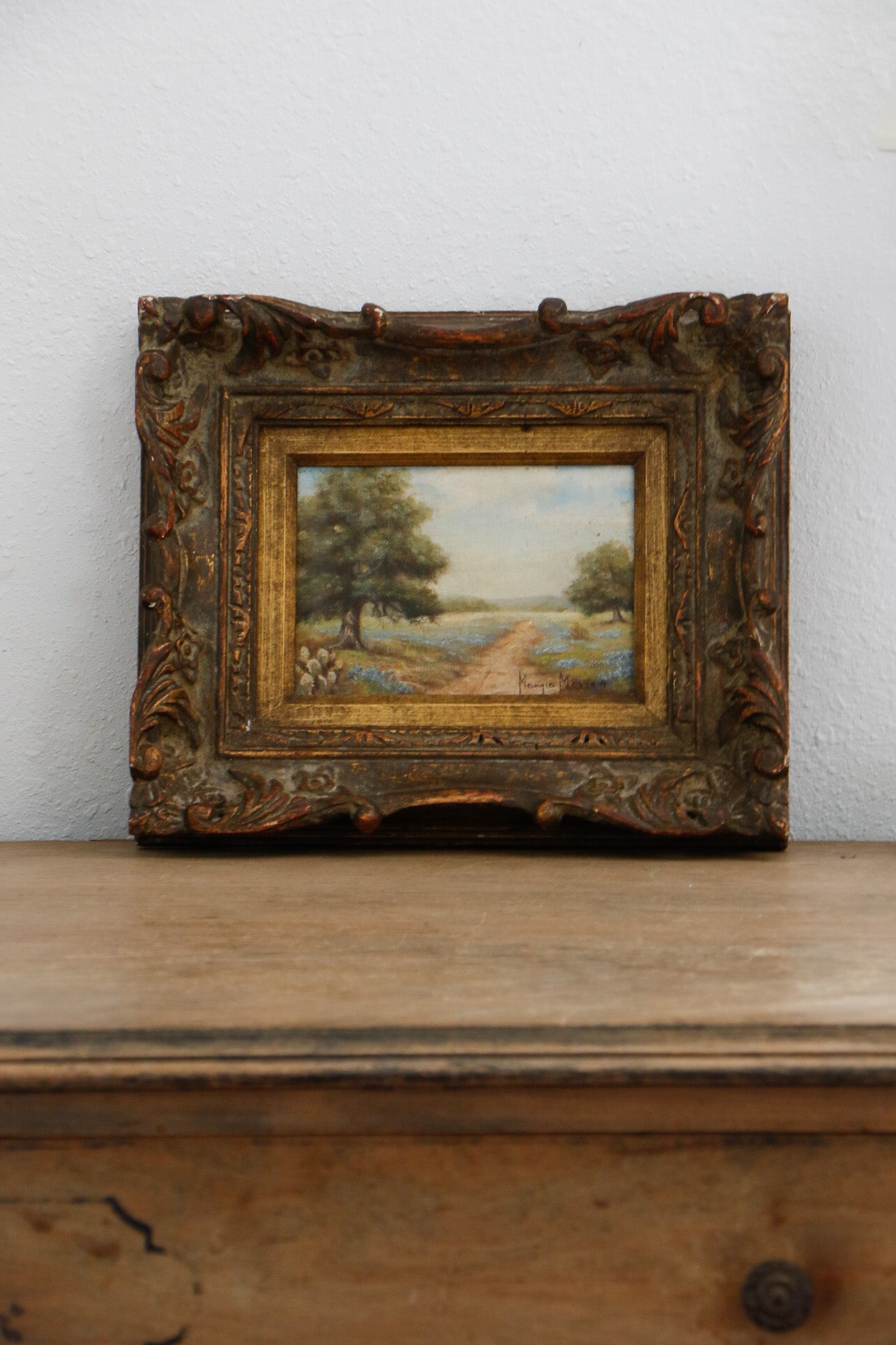 Vintage Landscape Framed Painting