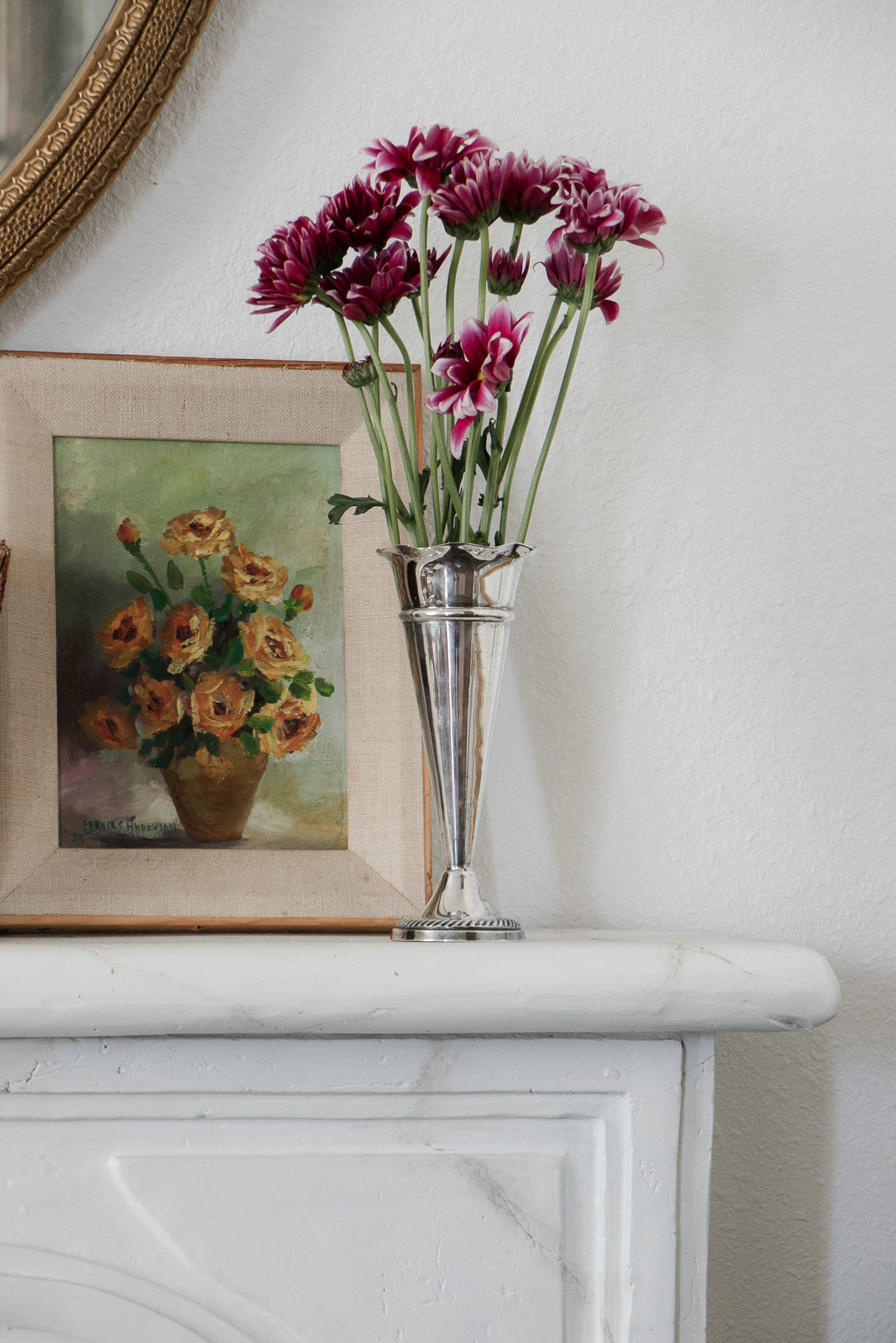 Sterling Silver Trumpet Bud Vase