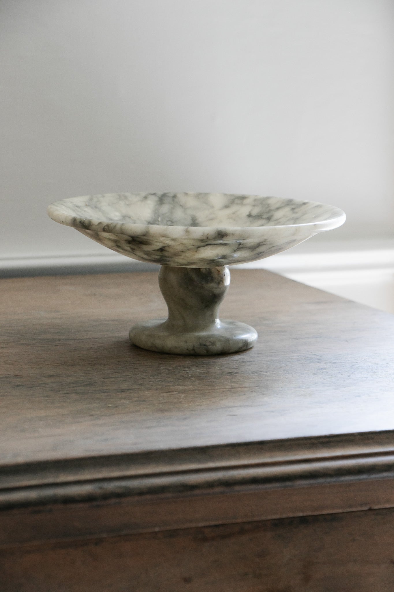 Vintage Italian Alabaster Pedestal Bowl