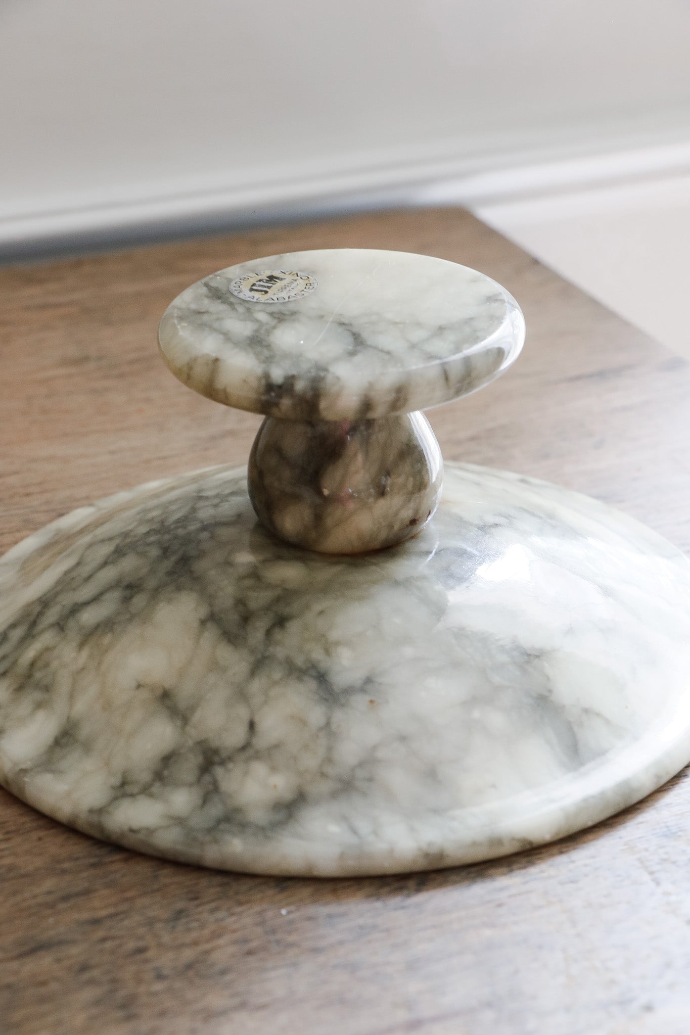 Vintage Italian Alabaster Pedestal Bowl