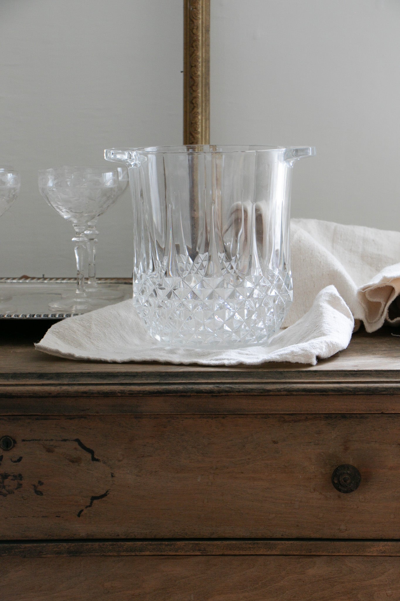Vintage Cristal D' Arques Champagne Ice Bucket