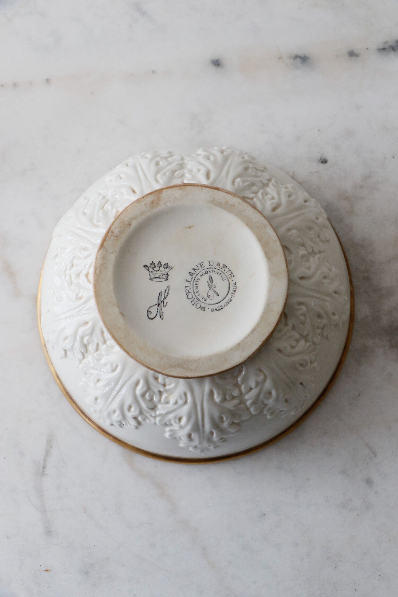 Vintage Italian Porcellane d'Arte Trinket Dish