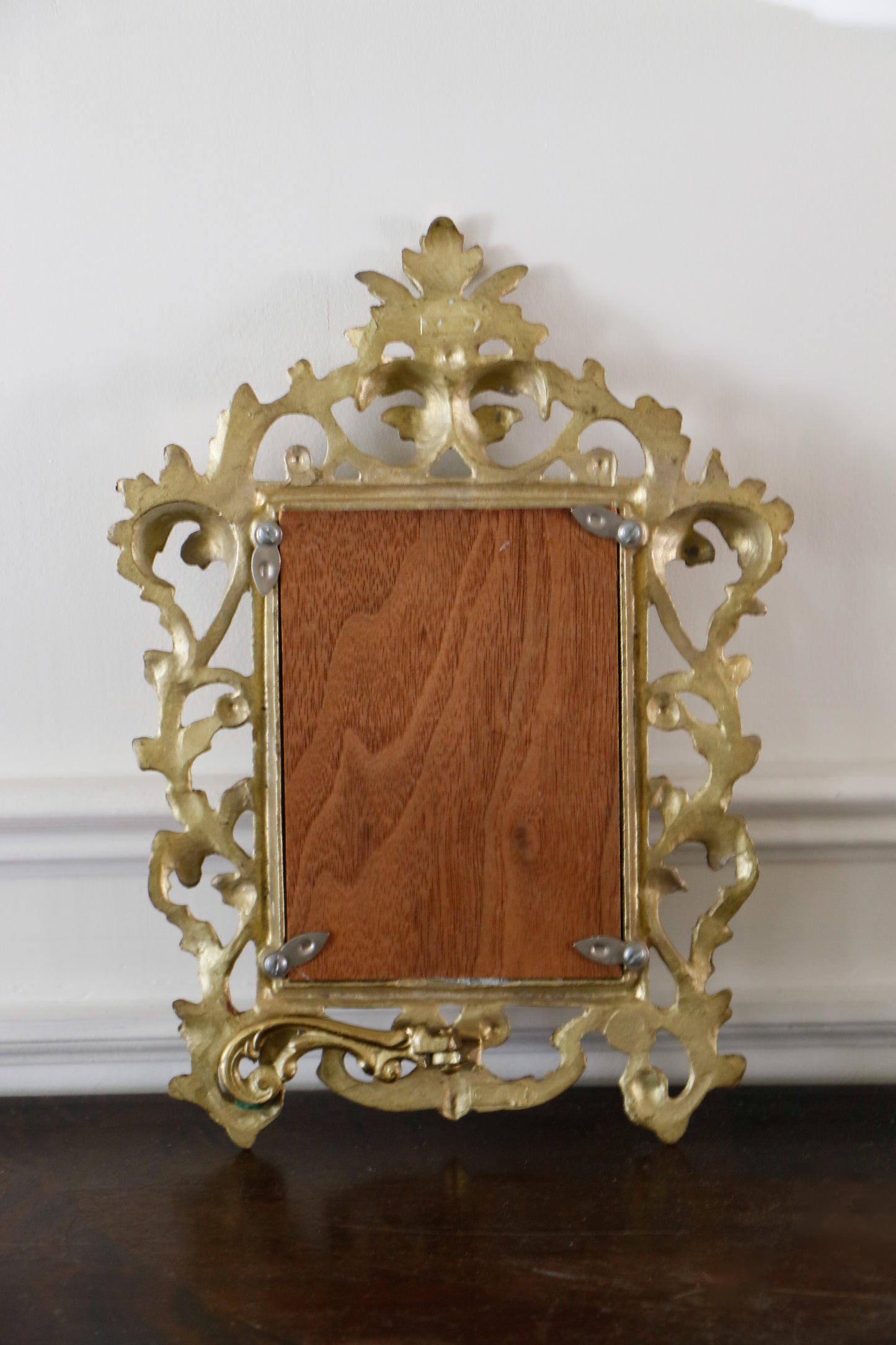 Vintage Ornate Brass Rococo Frame