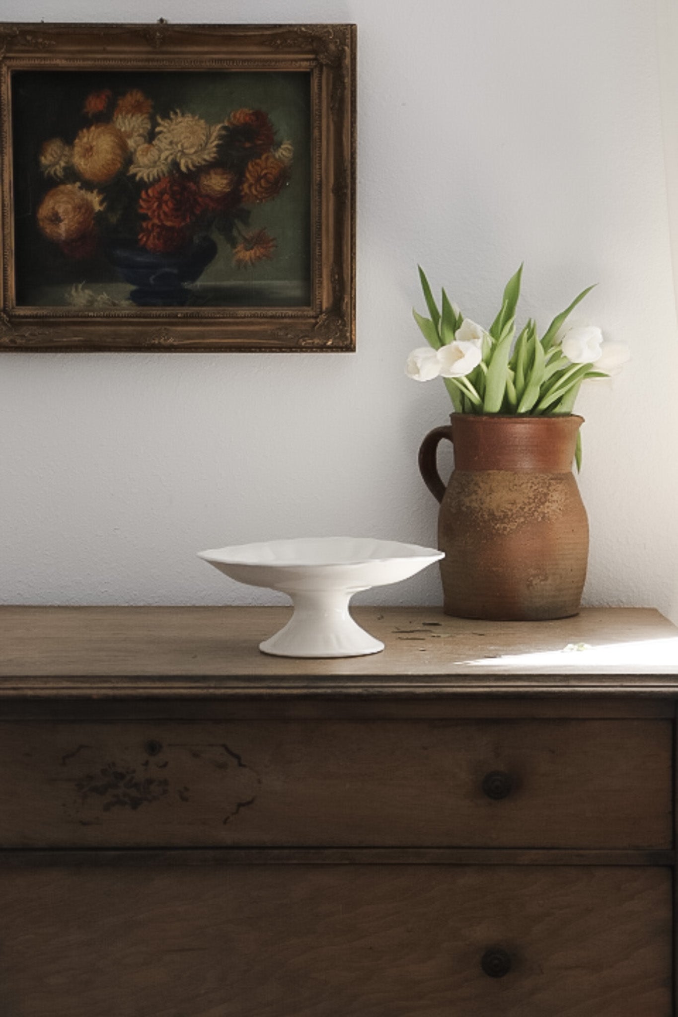 English Vintage Ironstone Cake Stand