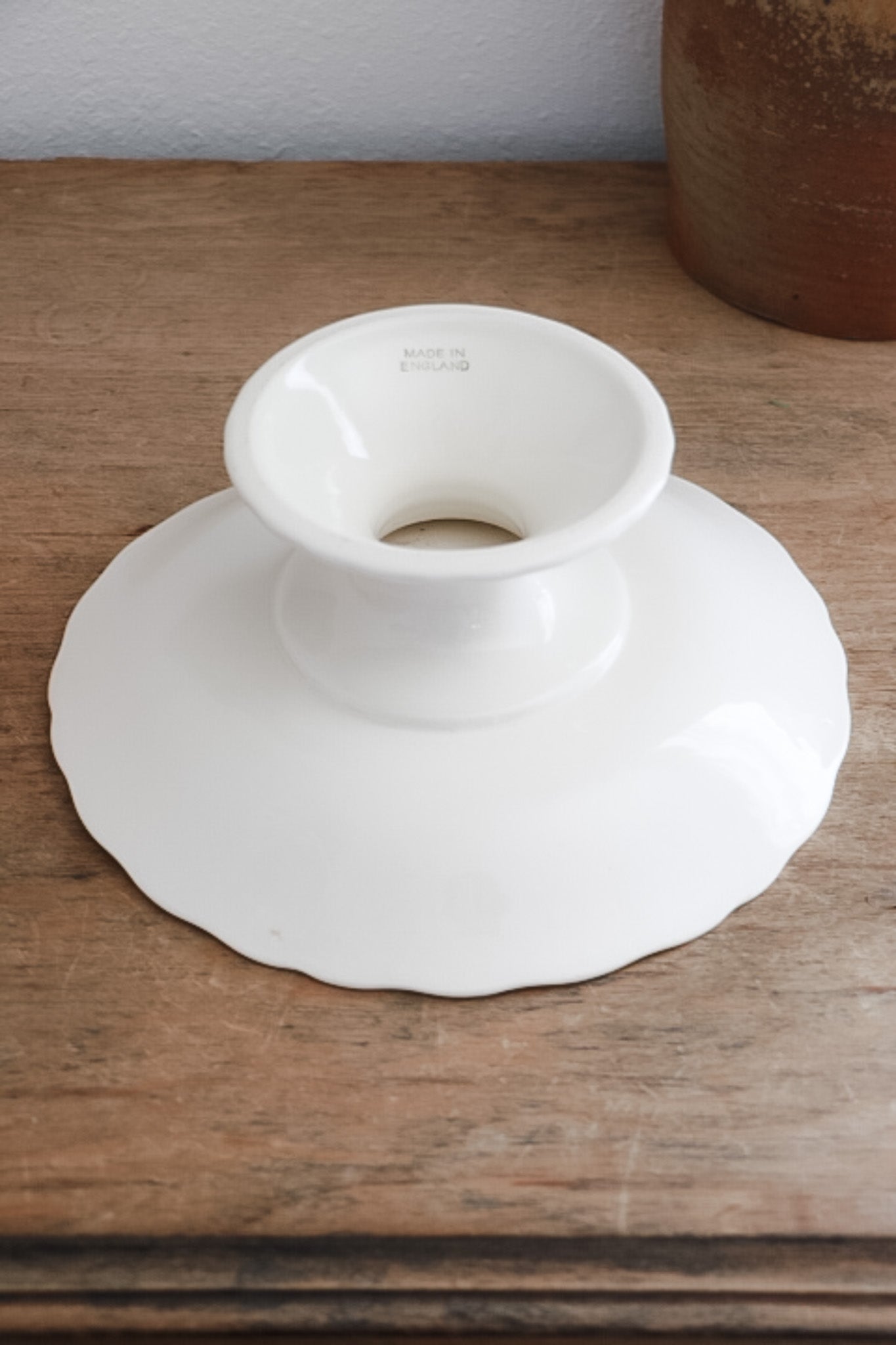 English Vintage Ironstone Cake Stand