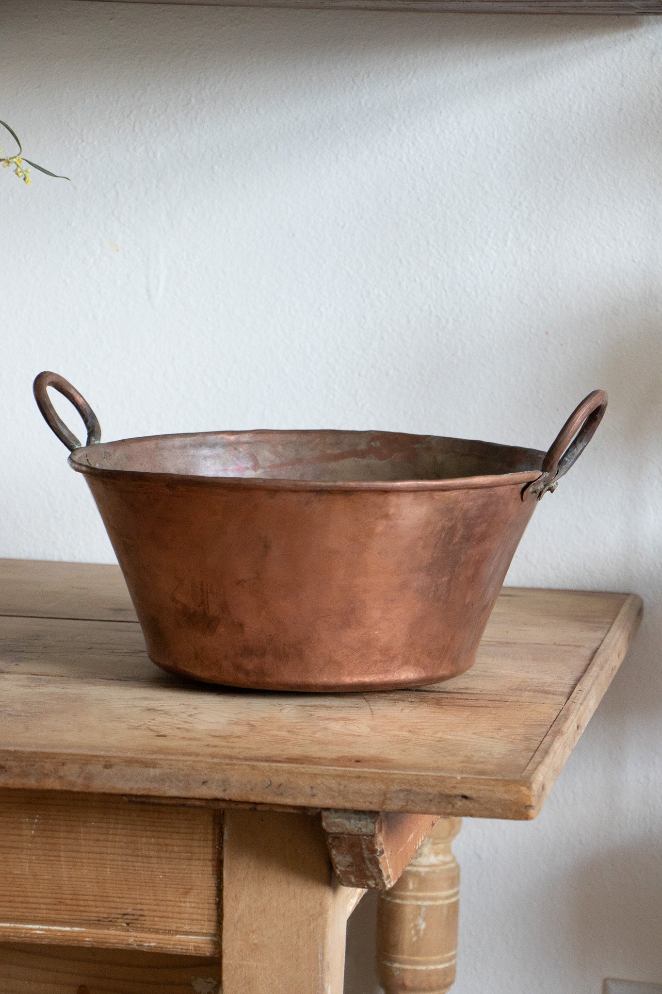 Antique Copper Jam Pot