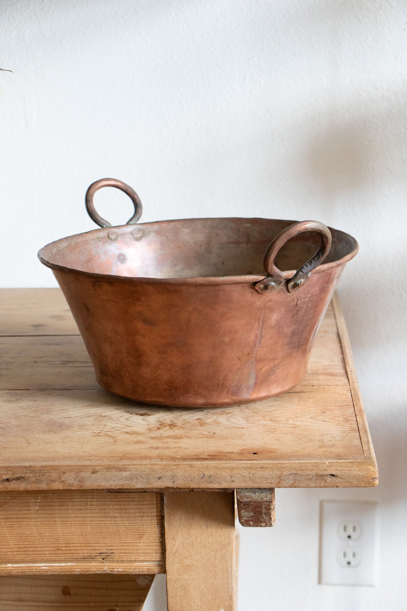 Antique Copper Jam Pot