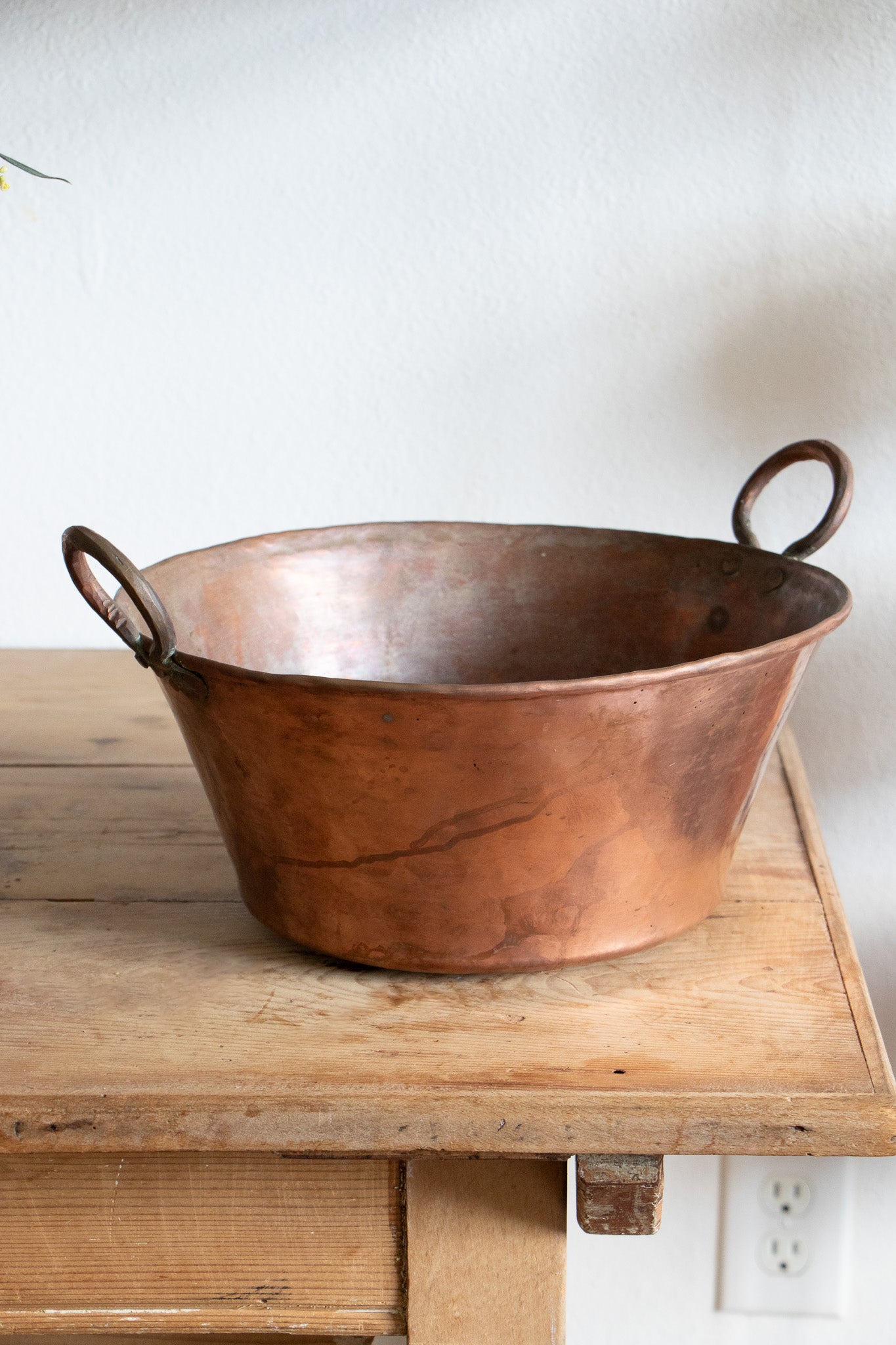 Antique Copper Jam Pot