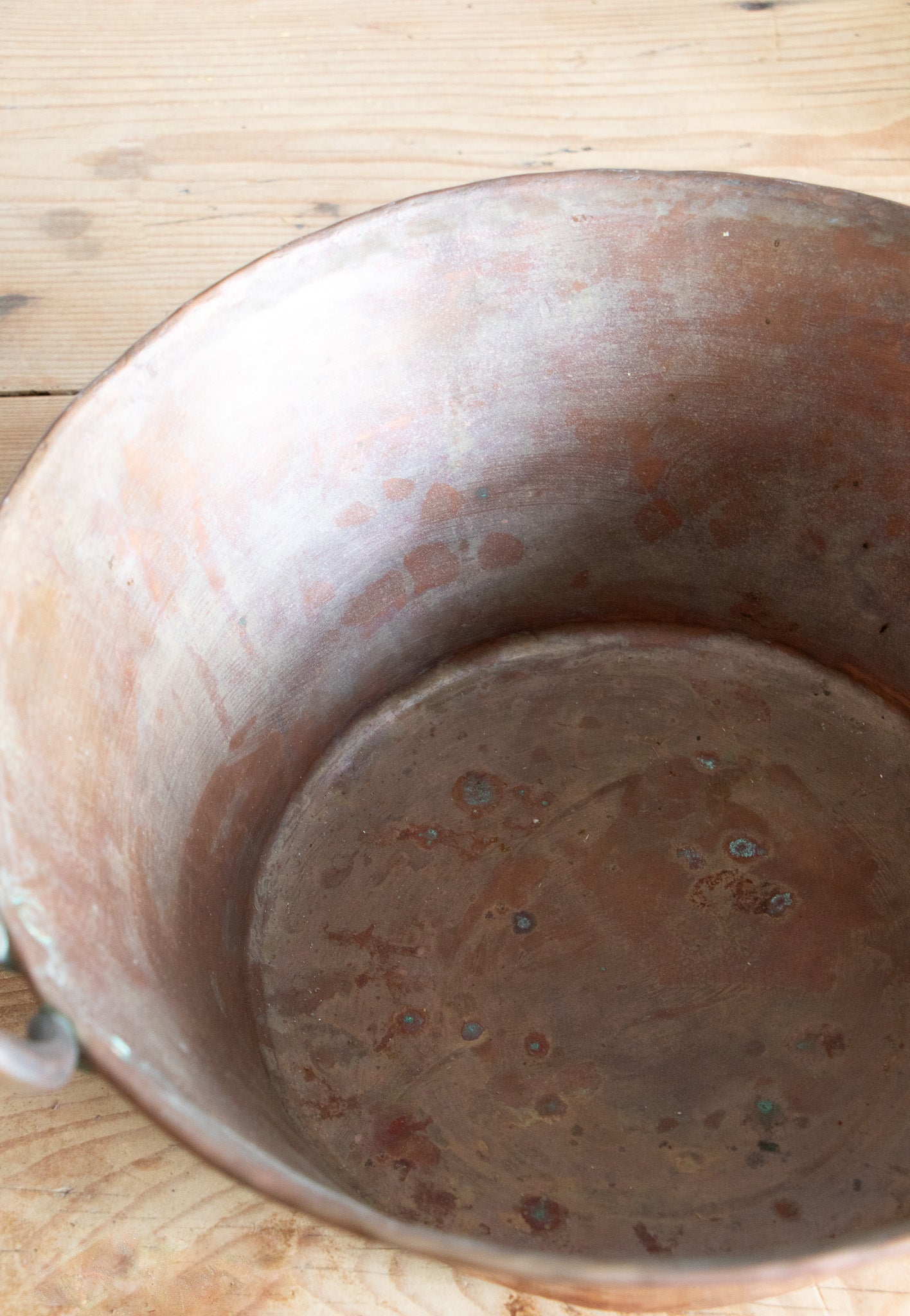 Antique Copper Jam Pot