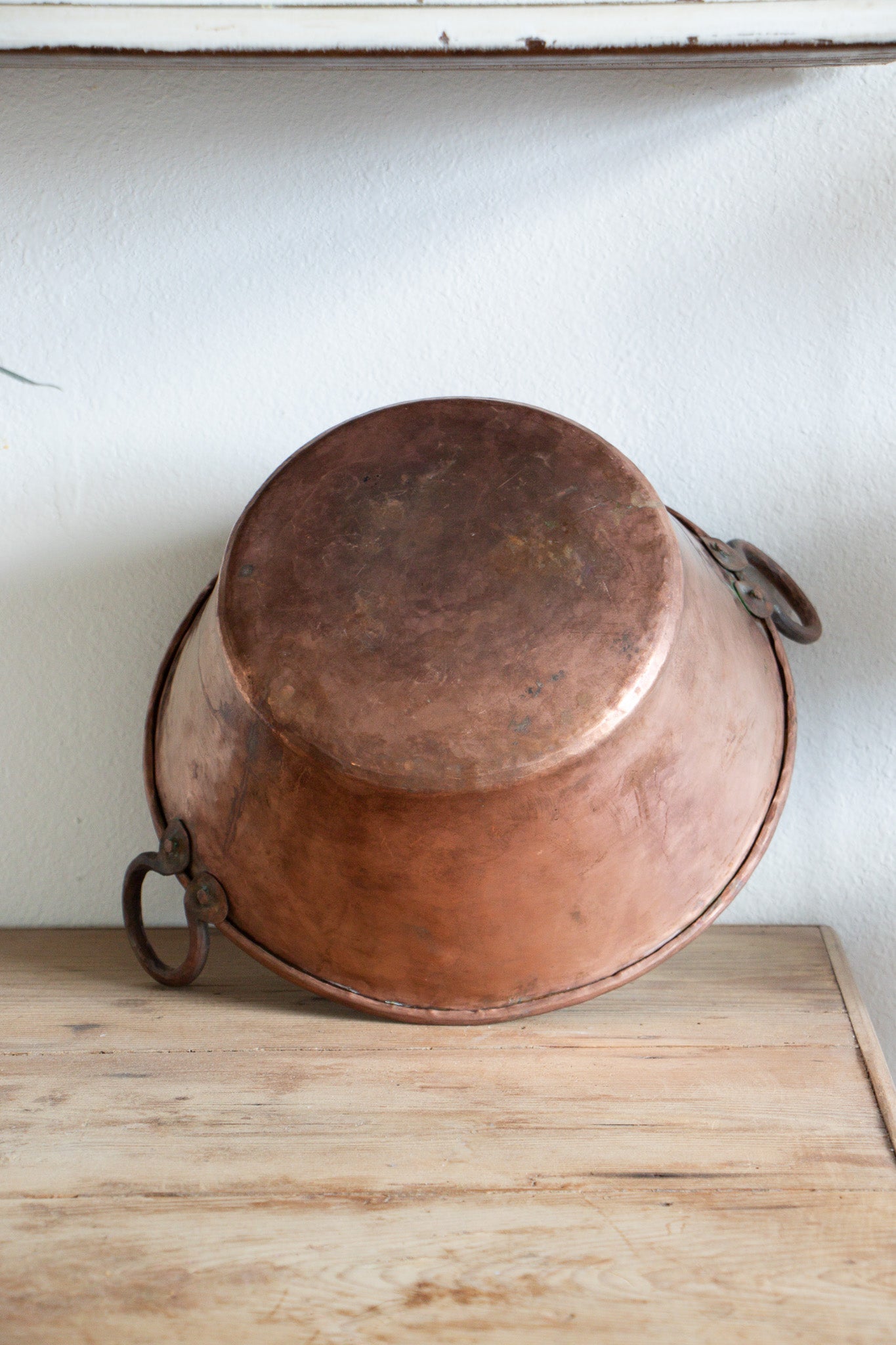 Antique Copper Jam Pot