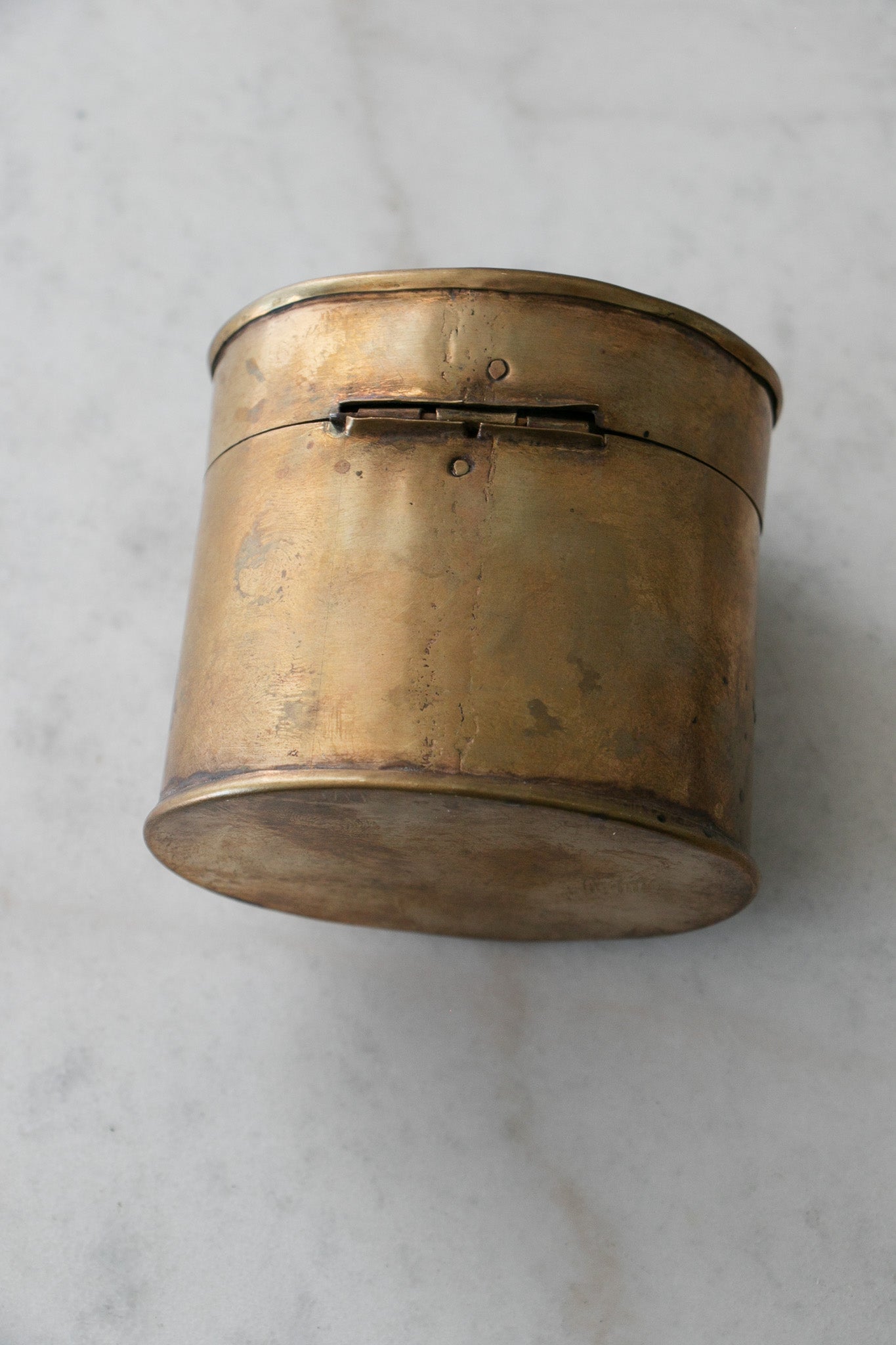 Antique Trench Art Canister
