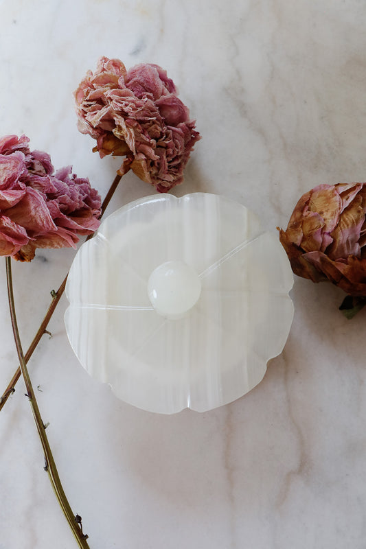 Vintage Alabaster Onyx Trinket Box