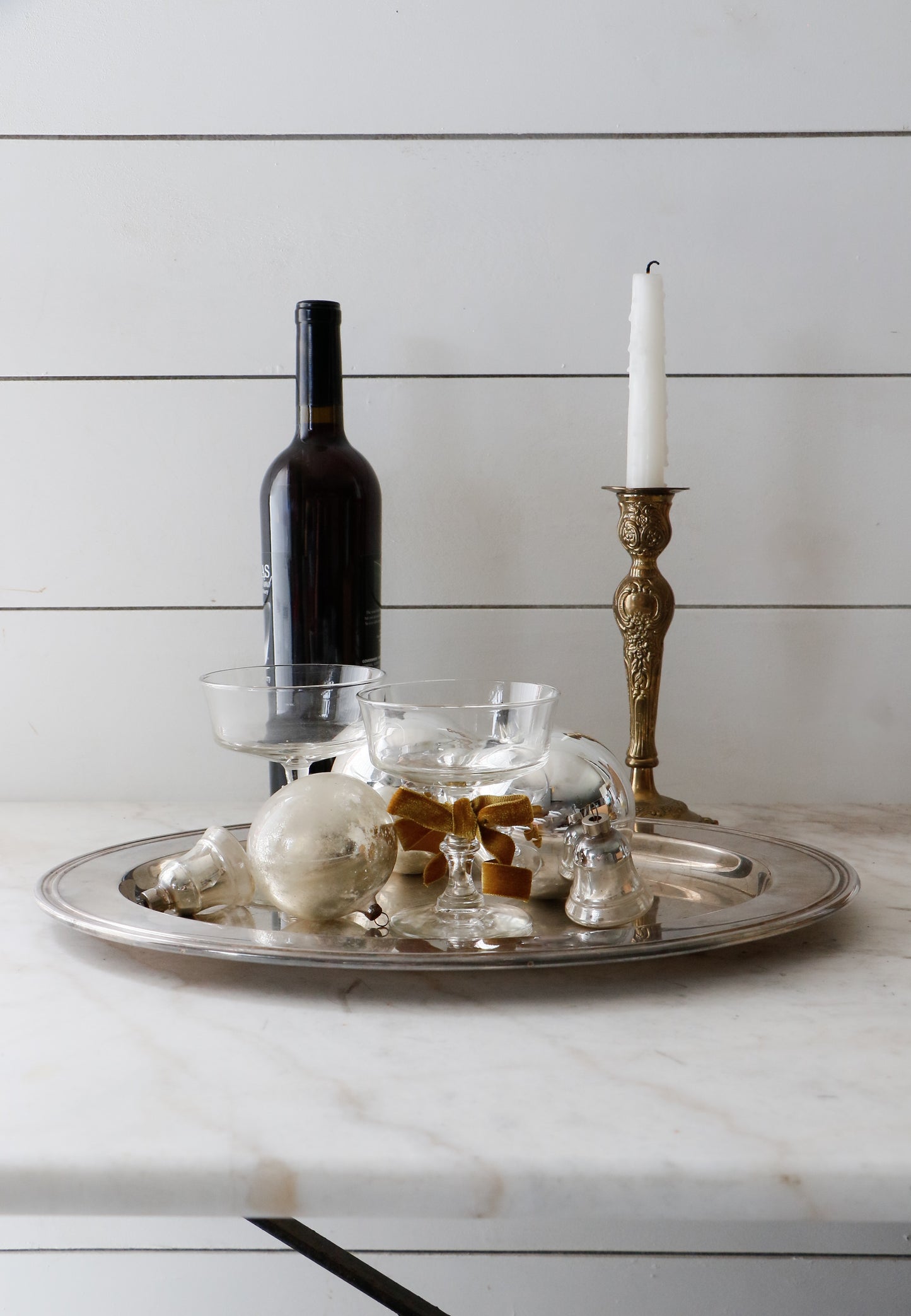 Vintage Silver Plated Serving Tray