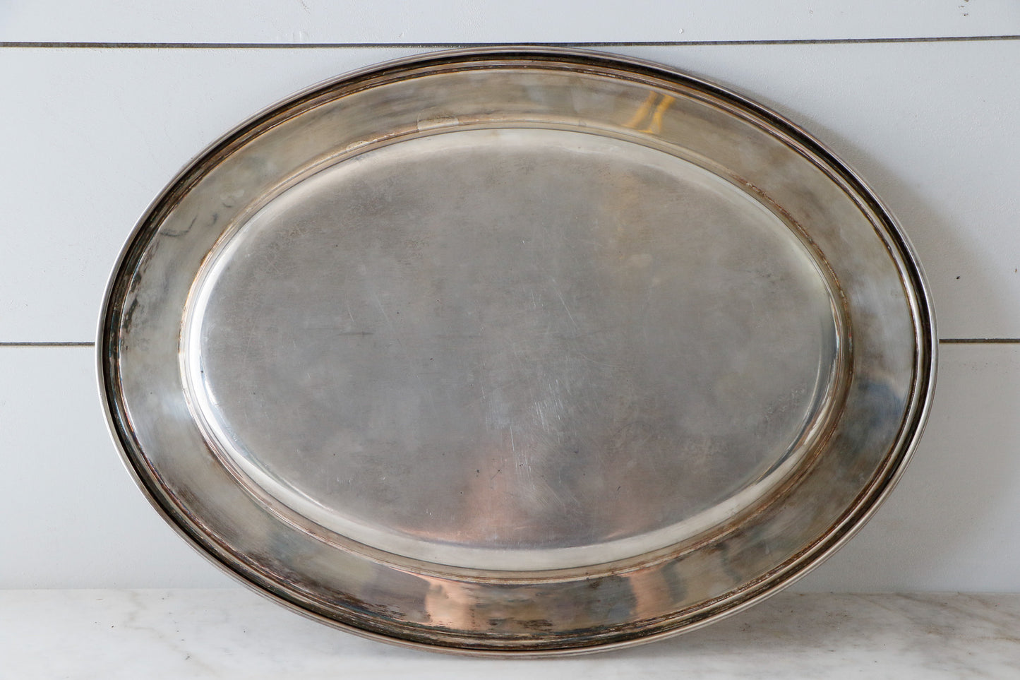 Vintage Silver Plated Serving Tray