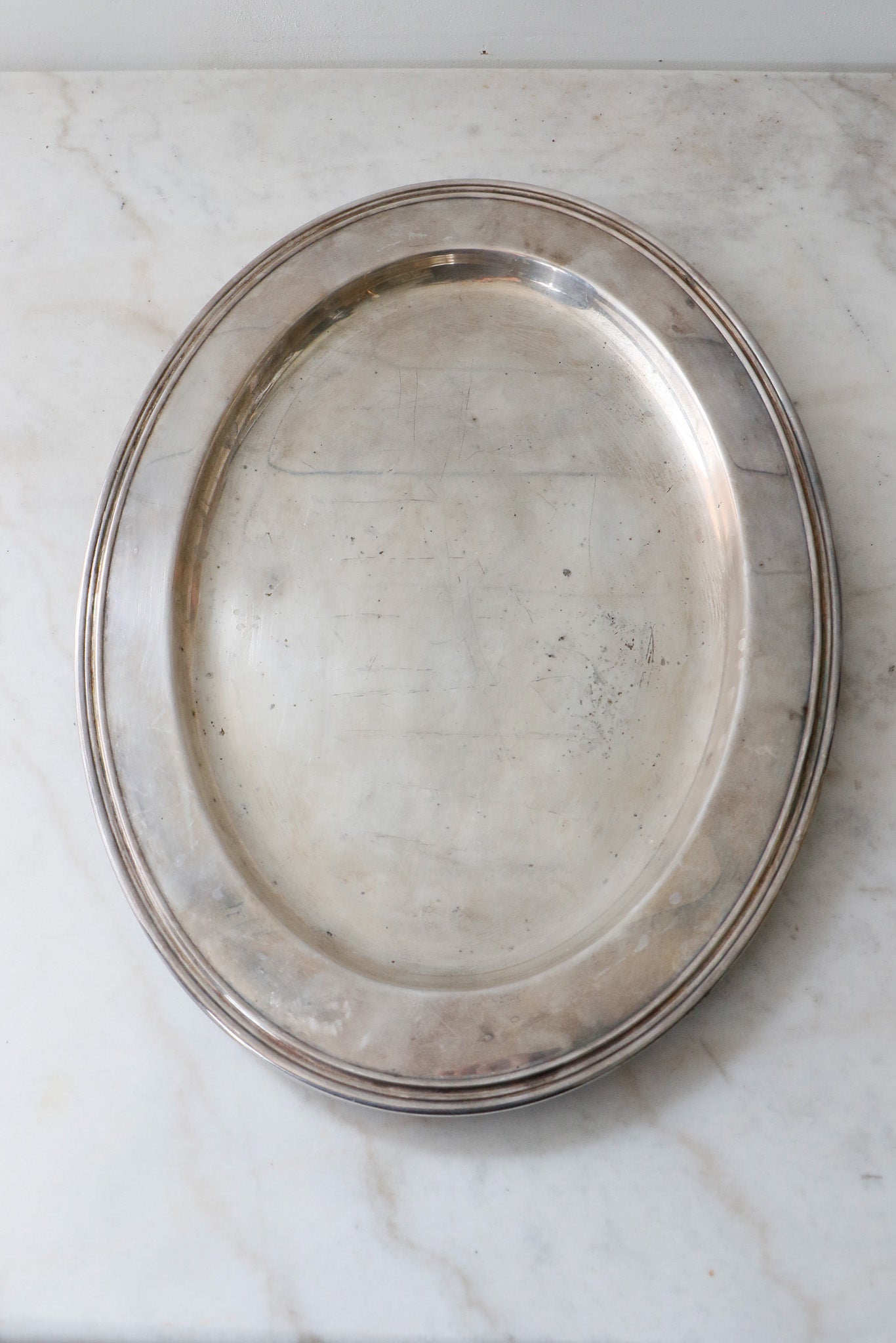 Vintage Silver Plated Serving Tray