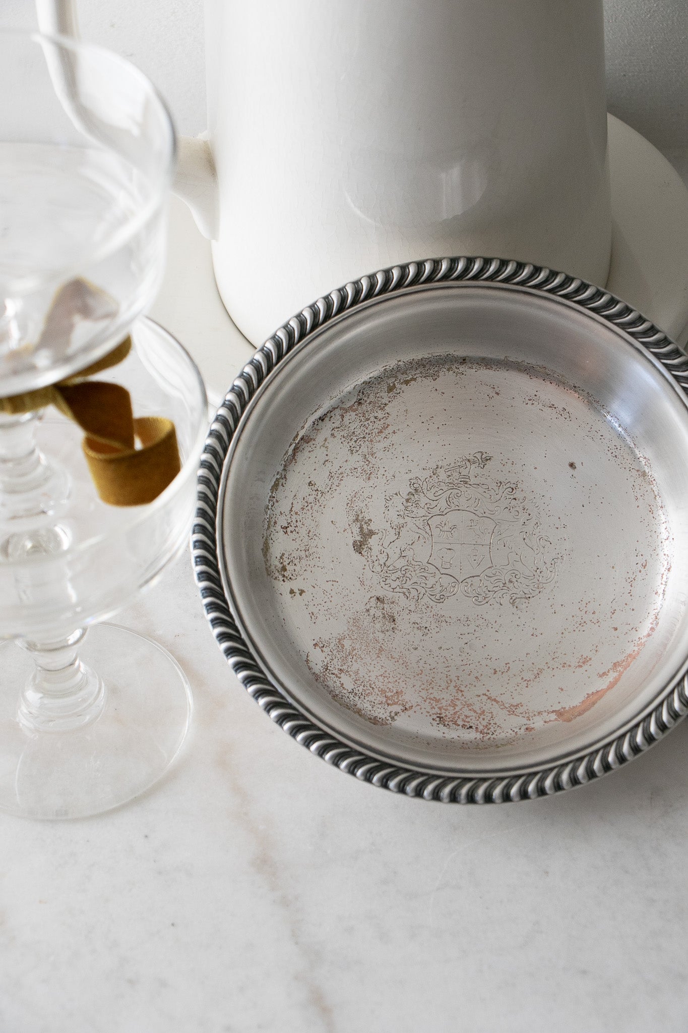Vintage Silver Plated Wine Bottle Coaster