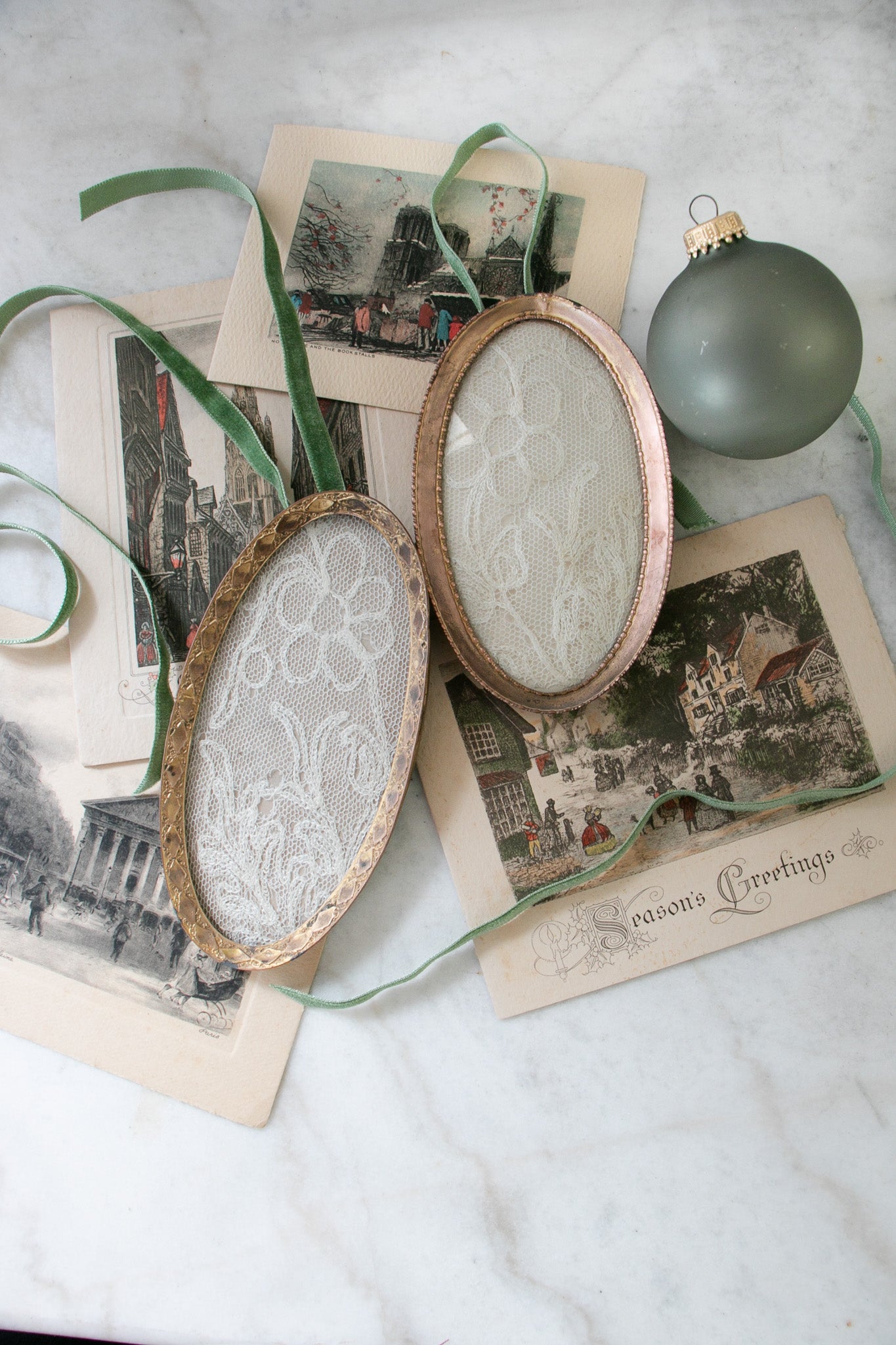 Set of Two Antique Oval Frames