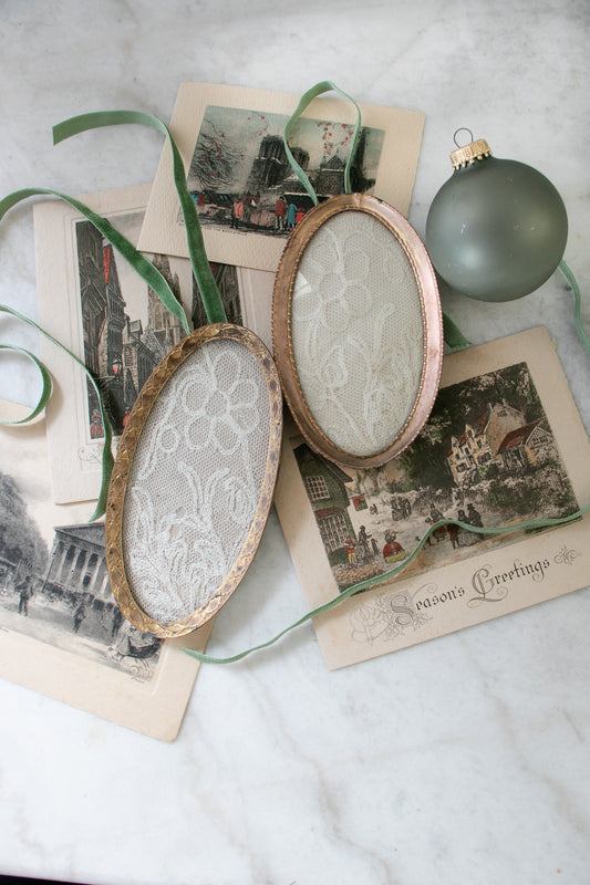 Set of Two Antique Oval Frames