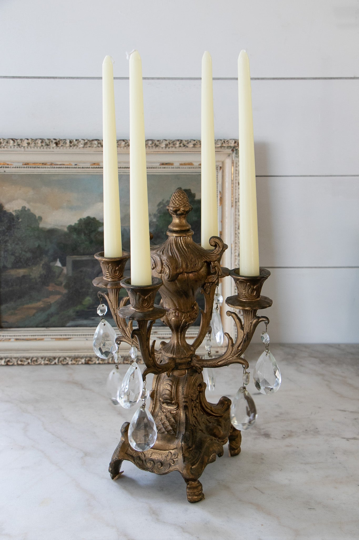 Vintage Ornate Four Arm Candelabra