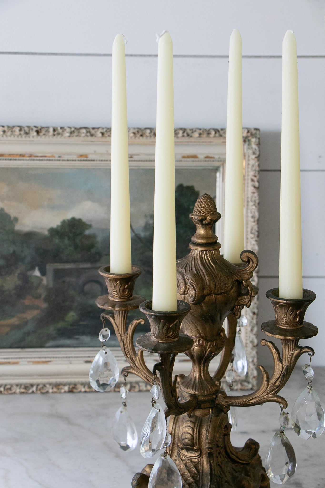 Vintage Ornate Four Arm Candelabra