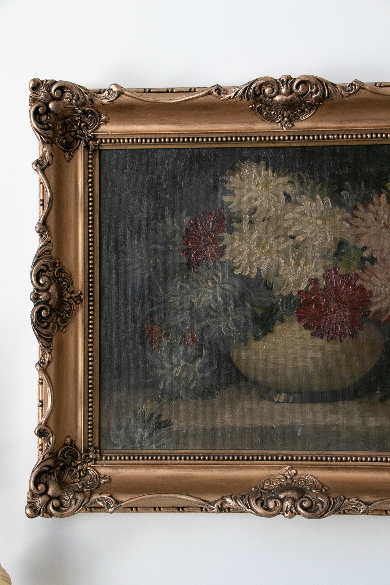 Antique Floral Still Life Painting