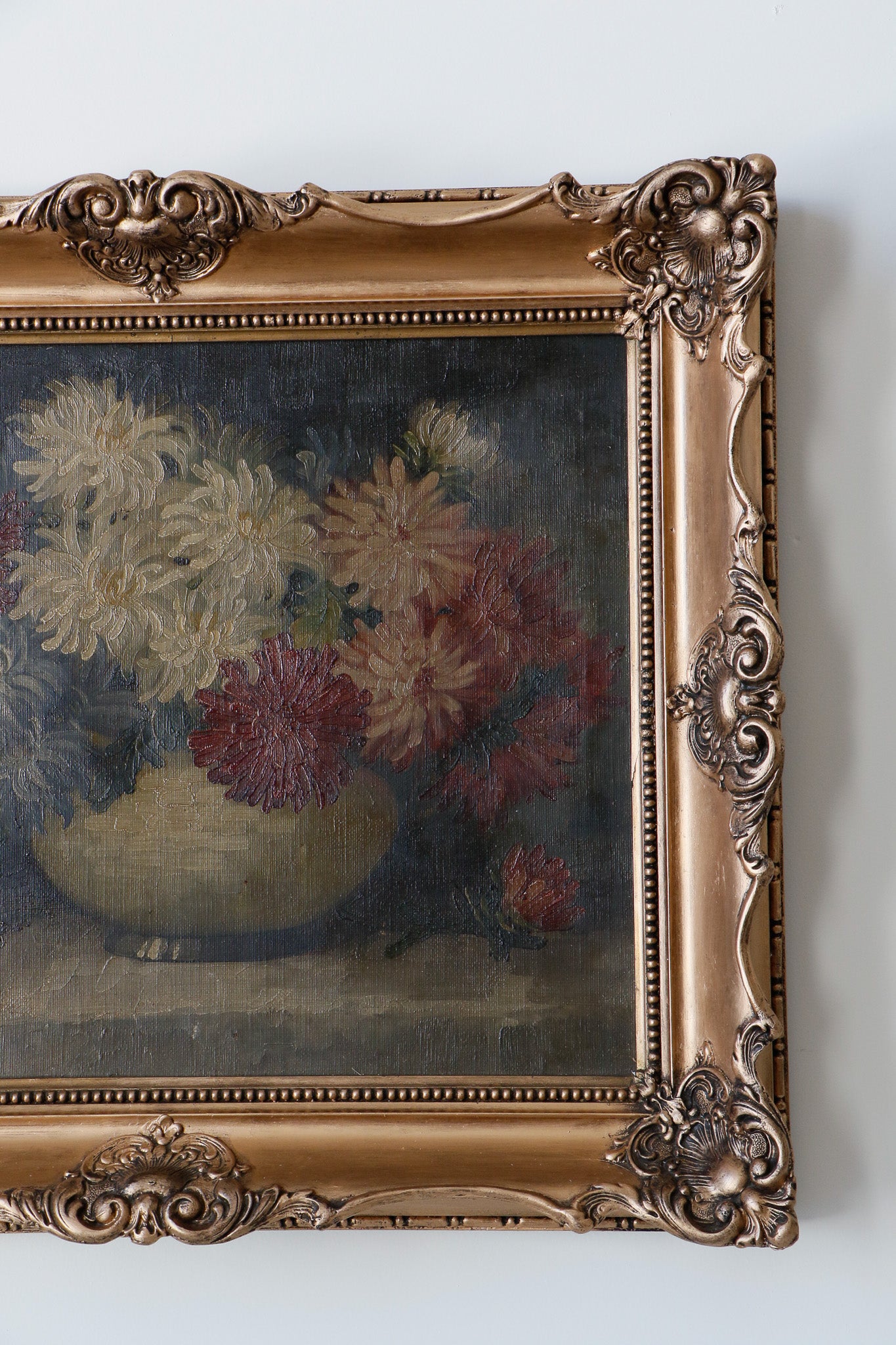 Antique Floral Still Life Painting