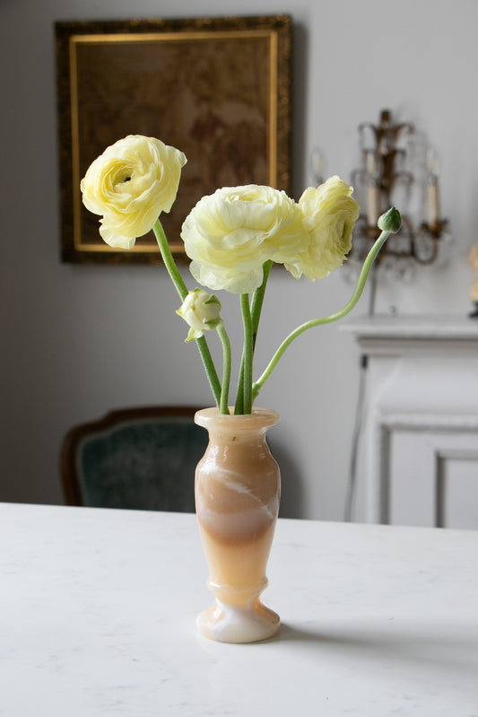 Alabaster Stone Bud Vase