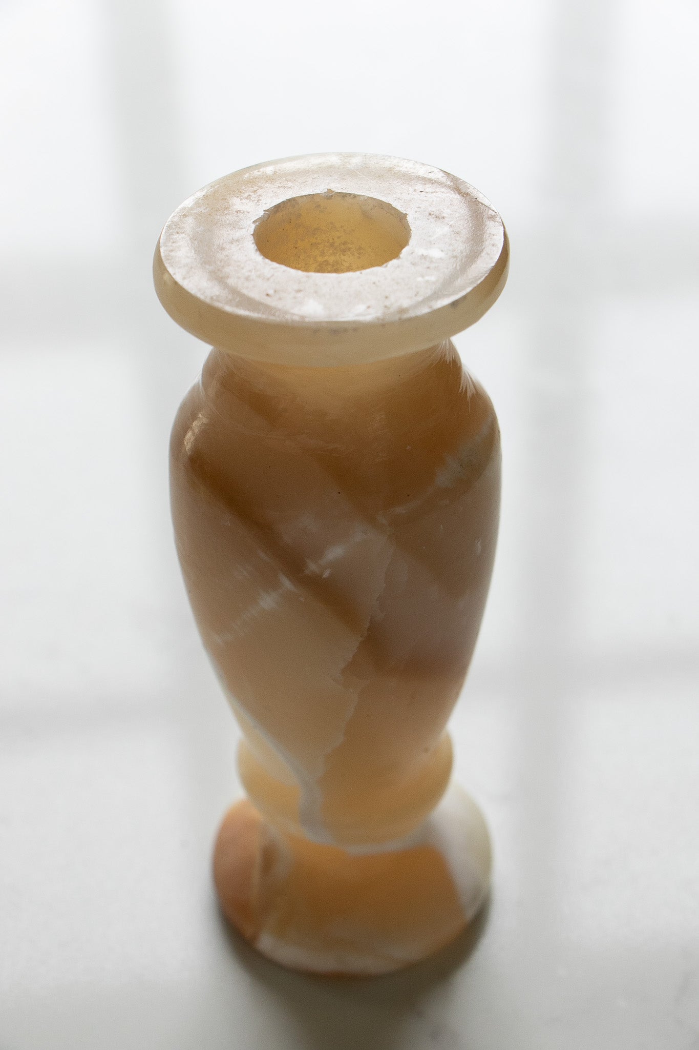 Alabaster Stone Bud Vase