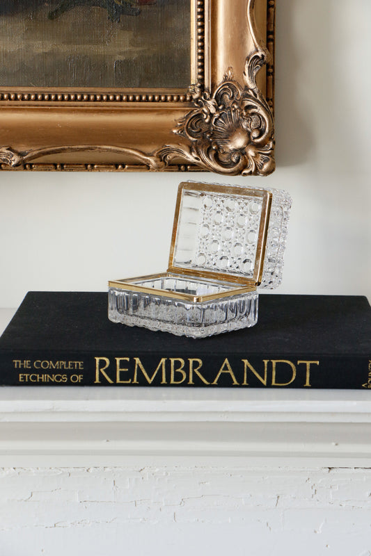 Vintage Beyer Crystal Trinket Box